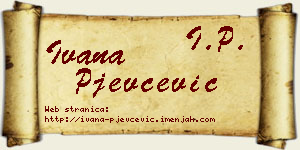Ivana Pjevčević vizit kartica